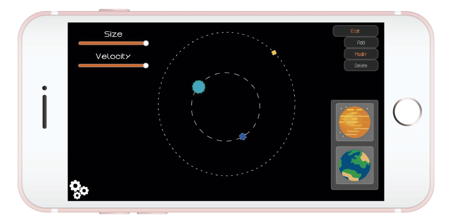 Trabajo de alumnos Space Tierra para el desarrollo de apps