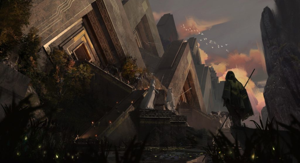 Concept art ruinas de Javier Blázquez