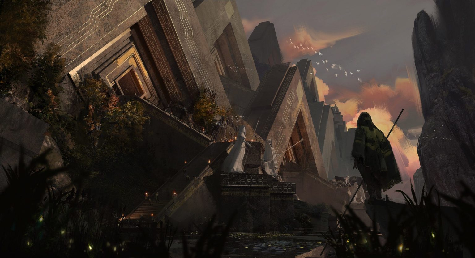 Concept art ruinas de Javier Blázquez