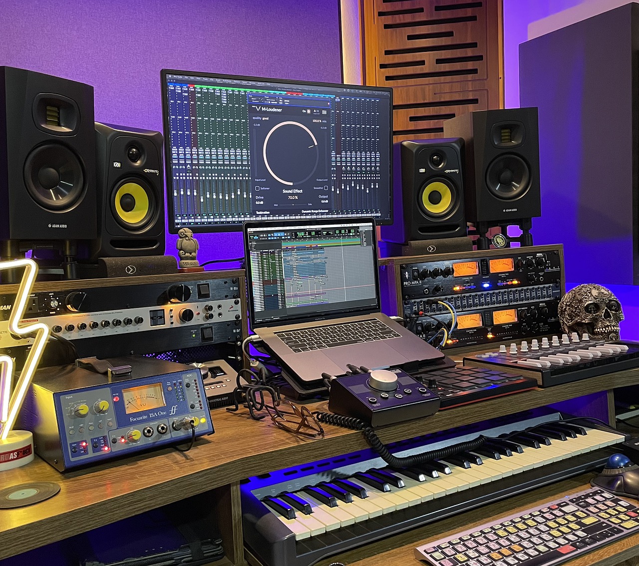 Estudio de grabación y edición de sonido