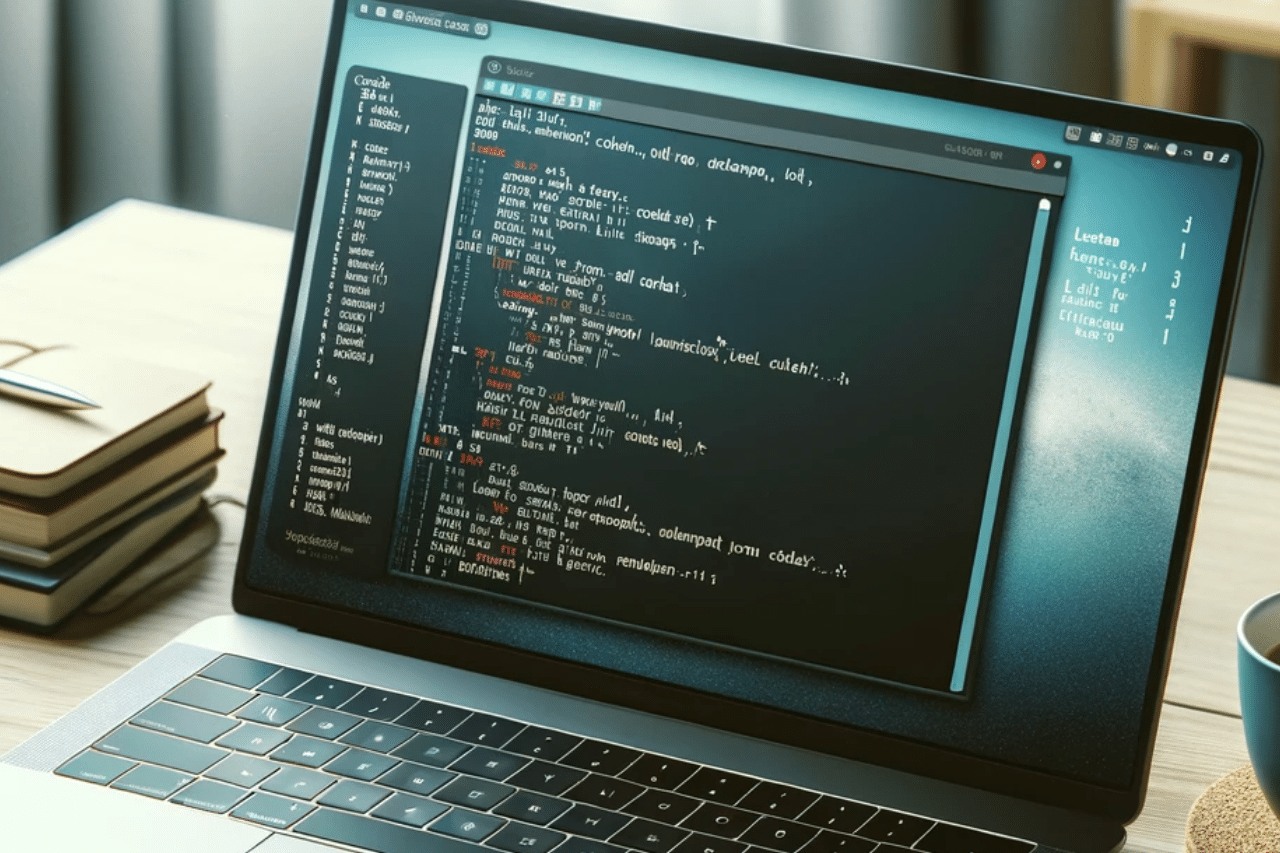 Ordenador con consola para crear usuario Linux